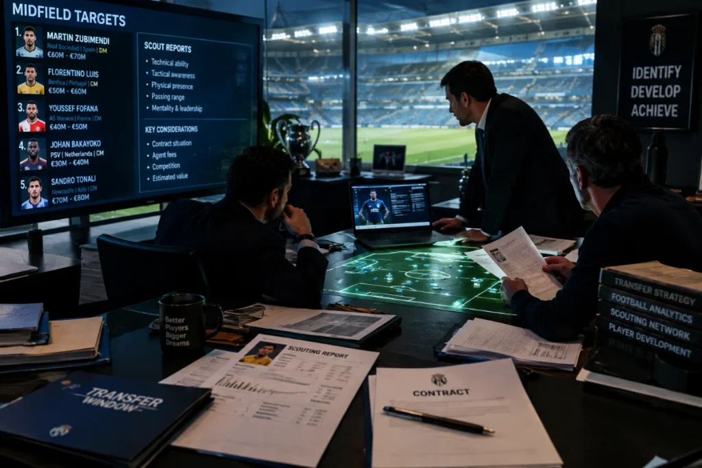 Fenerbahçe’nin Ocak Orta Saha Operasyonu: Üç Adaylı Plan